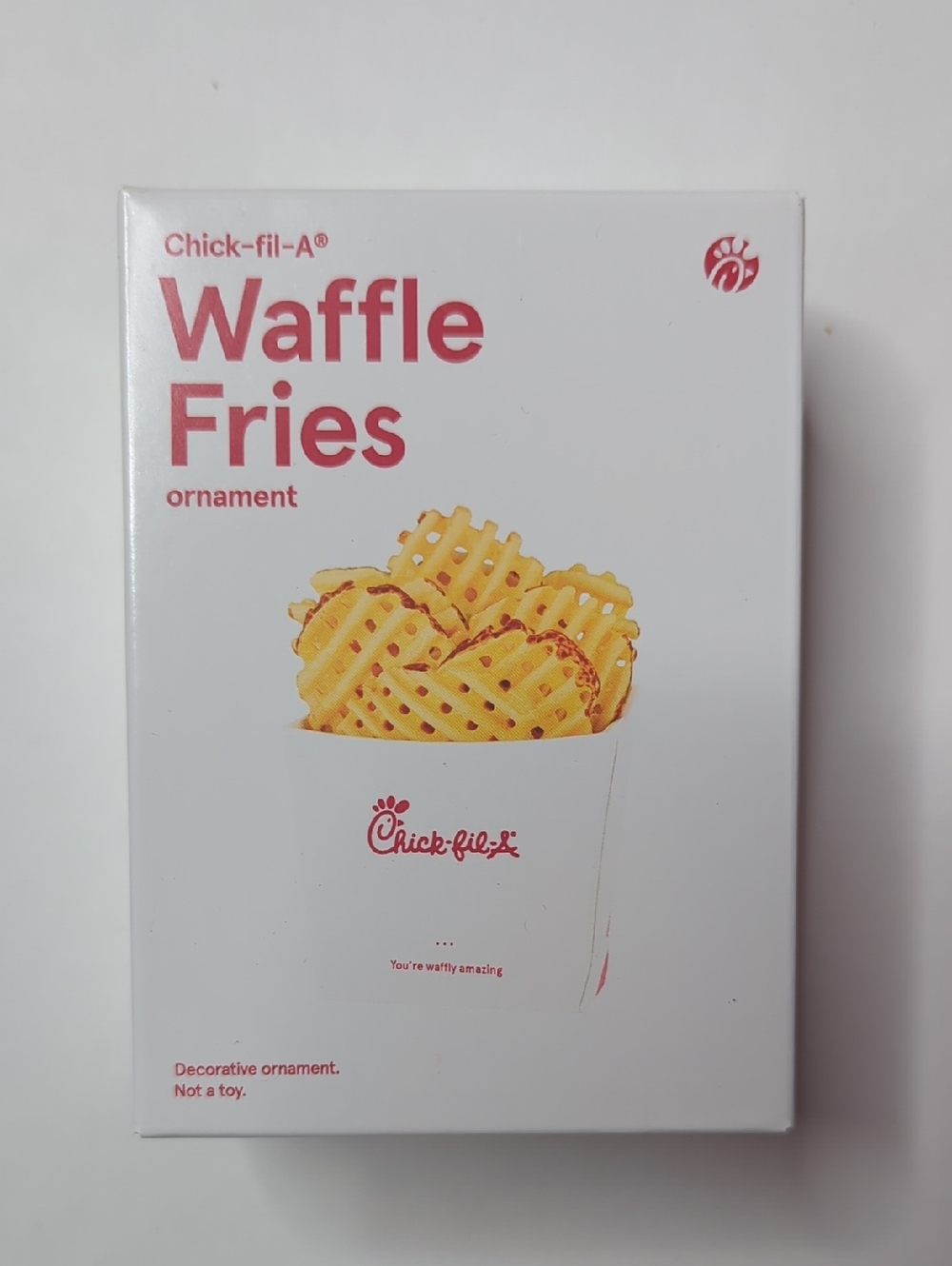 Chick-fil-A Waffle Fries Christmas Ornament 2025 Brand New In Box